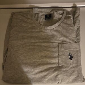 U.S. Polo Assn. Light Gray Long Sleeve Tee